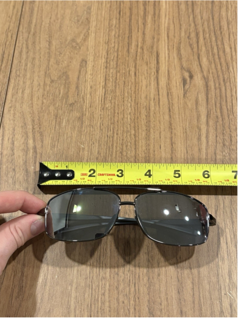 SUNGAIT 2458 Oversized Polarized Sunglasses 62-16-133 Gunmetal Pre-Owned A4